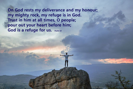 God our rock Psalm 62