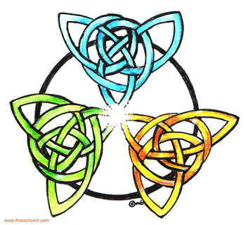 Triquetra symbol of Trinity